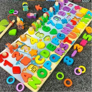 לוח ילדים חינוכיים לוח חינוך צעצועים מתמטיים מונטסורי צעצועי משחקי עץ